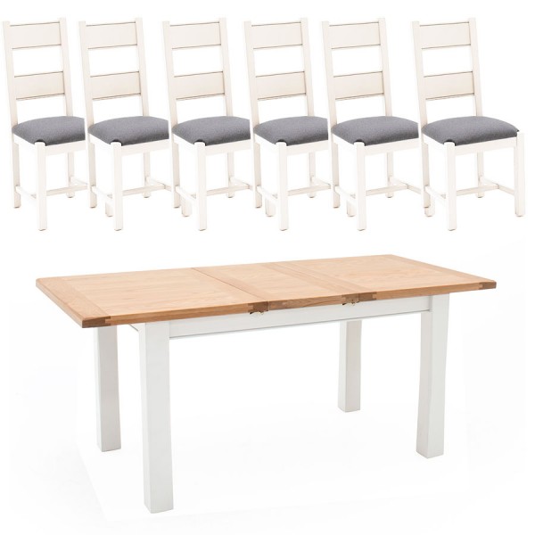 Remy 1.4m Table & 6 Chair Set